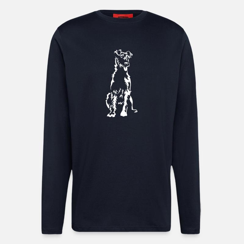 Irish Terrier "Black Edition" - Longsleeve - made by SPREAD  - DARK NAVY