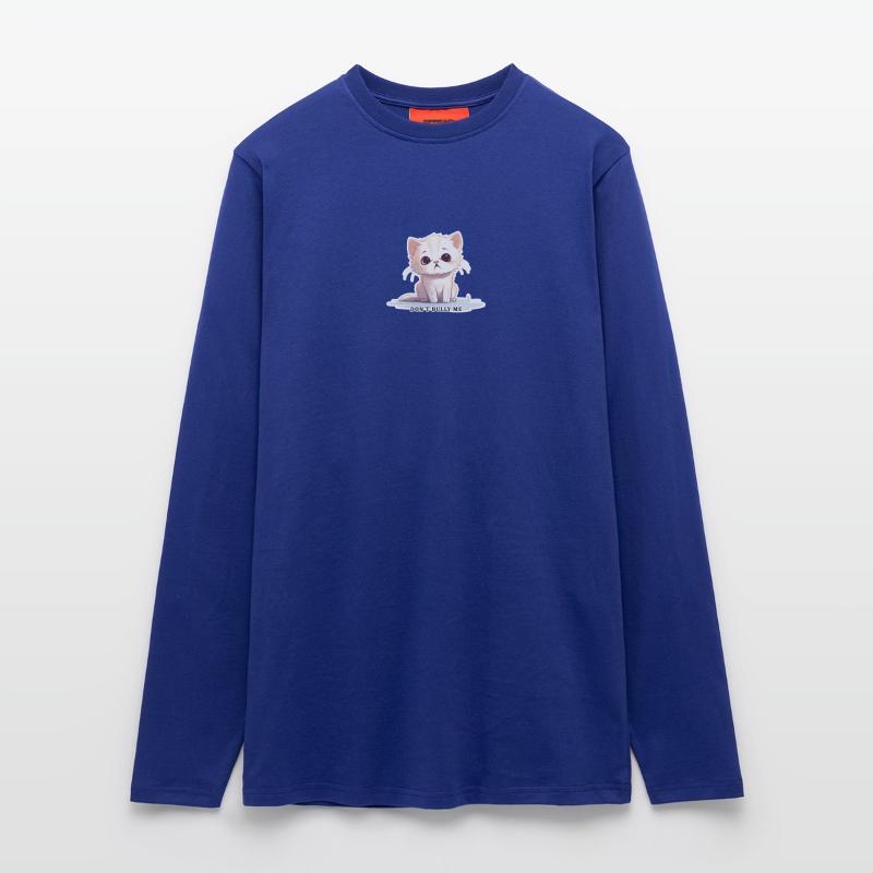 Don't Bully Me – Cute Cat with Message Longsleeve - made by SPREAD 