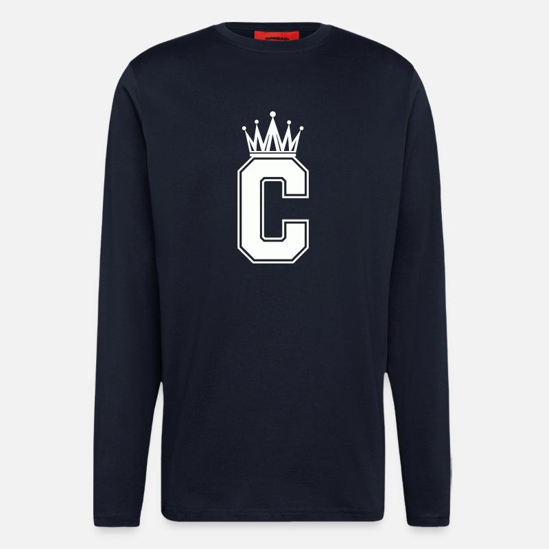 Buchstabe C - Langarmshirt - made by SPREAD  - DARK NAVY