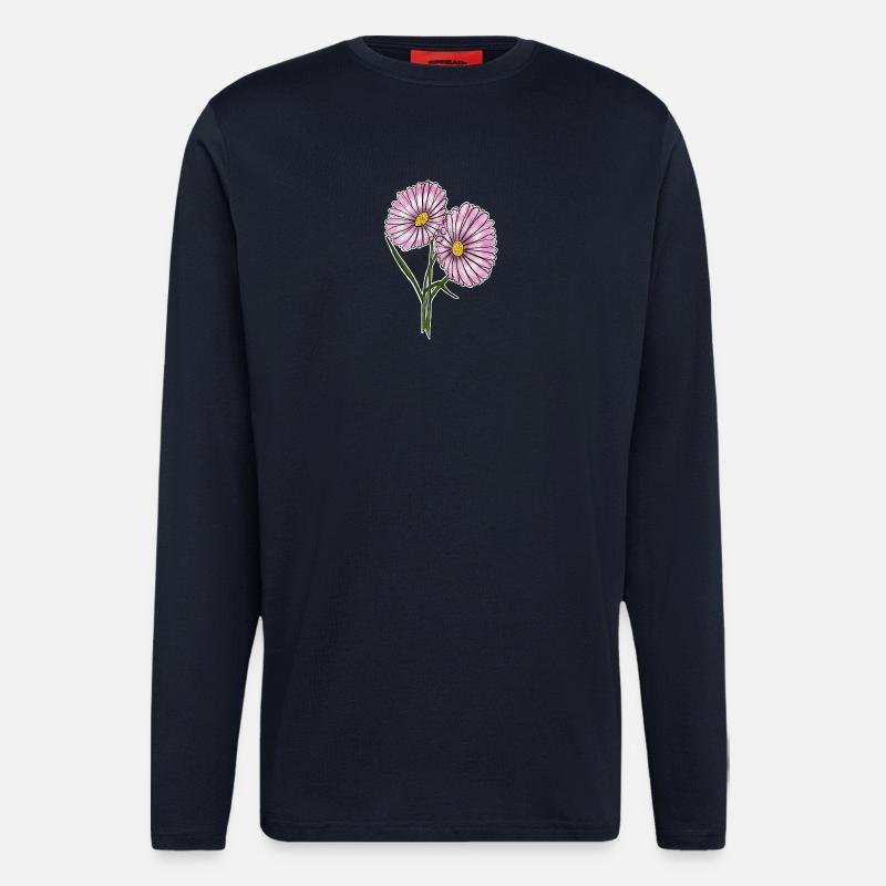 Gänseblümchen - Langarmshirt - made by SPREAD  - DARK NAVY