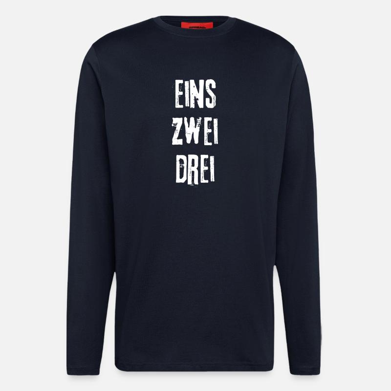 Eins Zwei Drei Vertikal Rock - Langarmshirt - made by SPREAD  - DARK NAVY