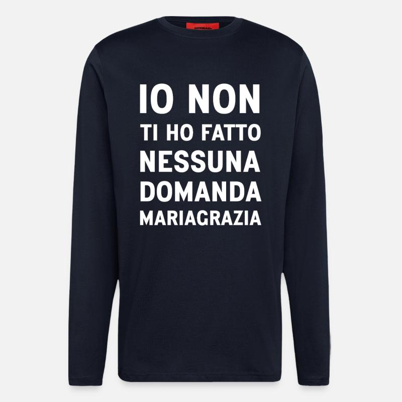 Mariagrazia (Black Version) - Longsleeve - made by SPREAD  - DARK NAVY