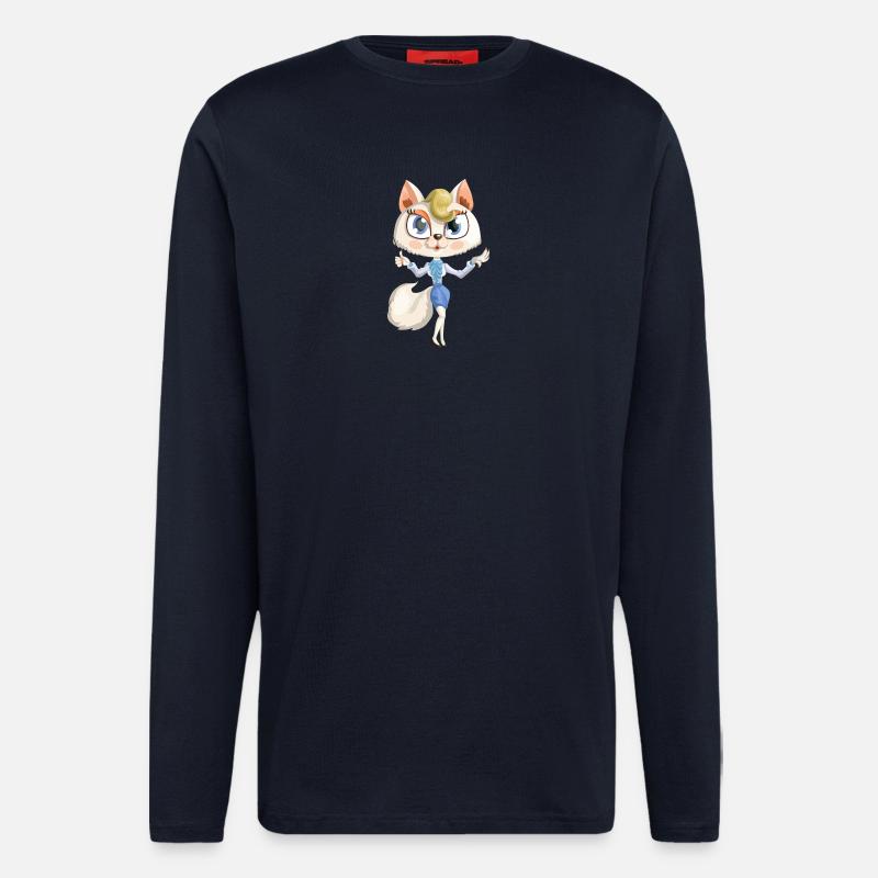 Sweet cat - Langarmshirt - made by SPREAD  - DARK NAVY
