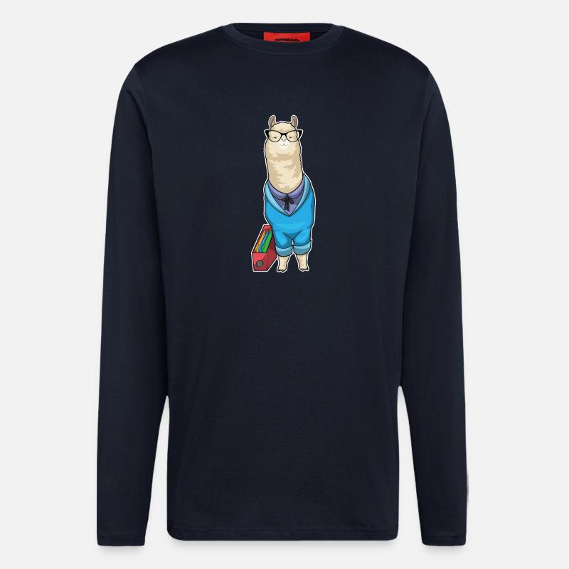 Alpaca Secretary Folder Office - Longsleeve - made by SPREAD - DARK NAVY
