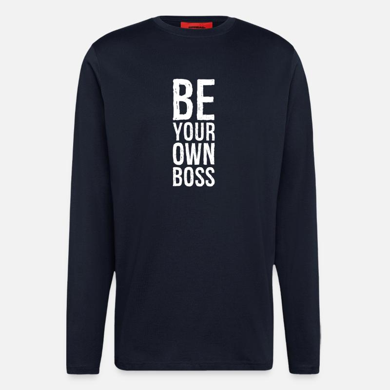 Sei dein Eigener - Langarmshirt - made by SPREAD  - DARK NAVY