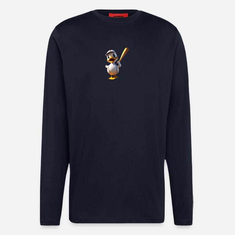 Baseball Ente - Langarmshirt - made by SPREAD - DARK NAVY