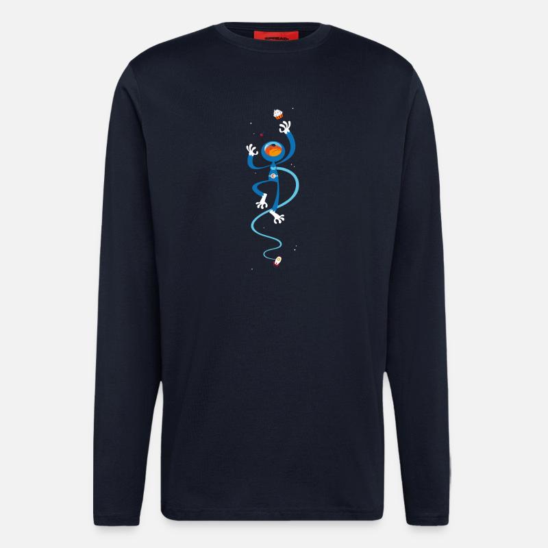 space monkey - Longsleeve - made by SPREAD  - DARK NAVY