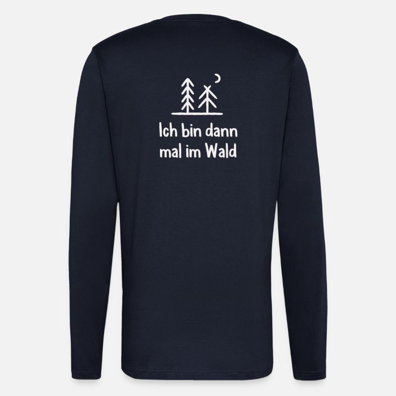 Wald Waldarbeiter Holzfäller - Langarmshirt - made by SPREAD  - DARK NAVY