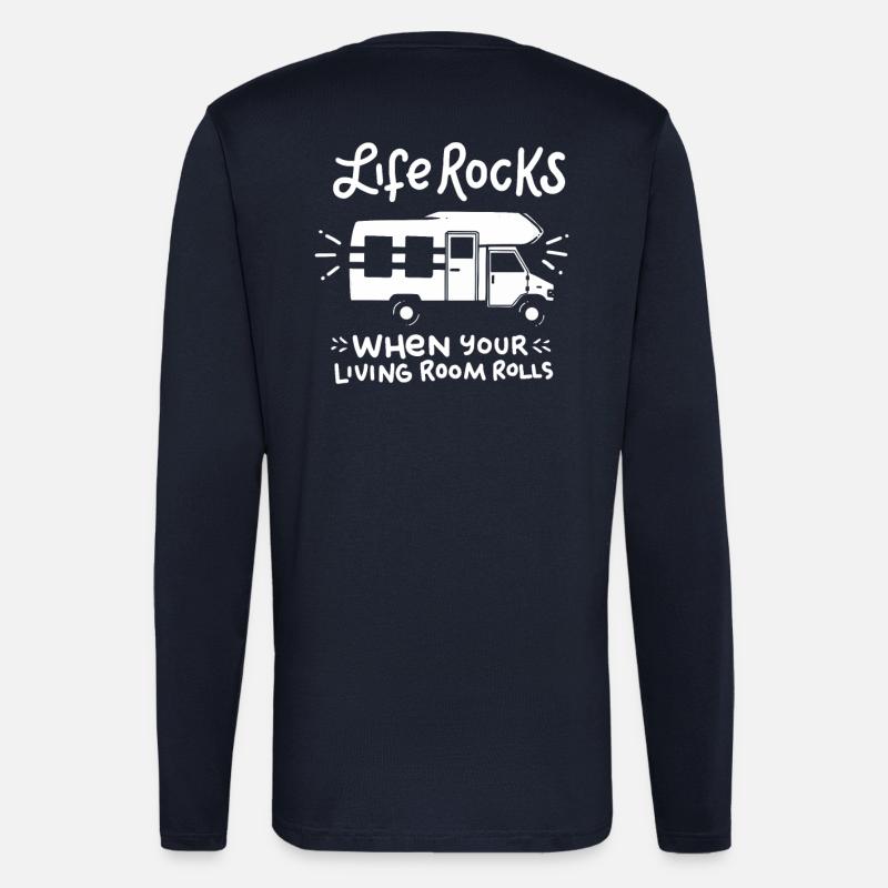 camping - Longsleeve - made by SPREAD  - DARK NAVY