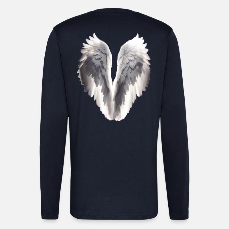 Engelsflügel - Langarmshirt - made by SPREAD  - DARK NAVY