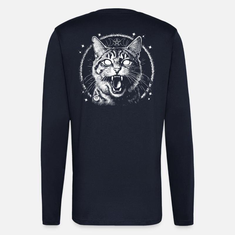 Bewitched Tabby - Langarmshirt - made by SPREAD  - DARK NAVY