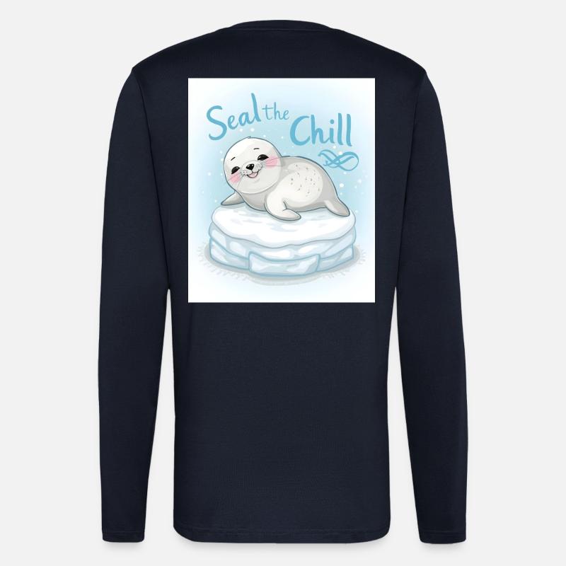 Seal the Chill - Longsleeve - made by SPREAD  - DARK NAVY