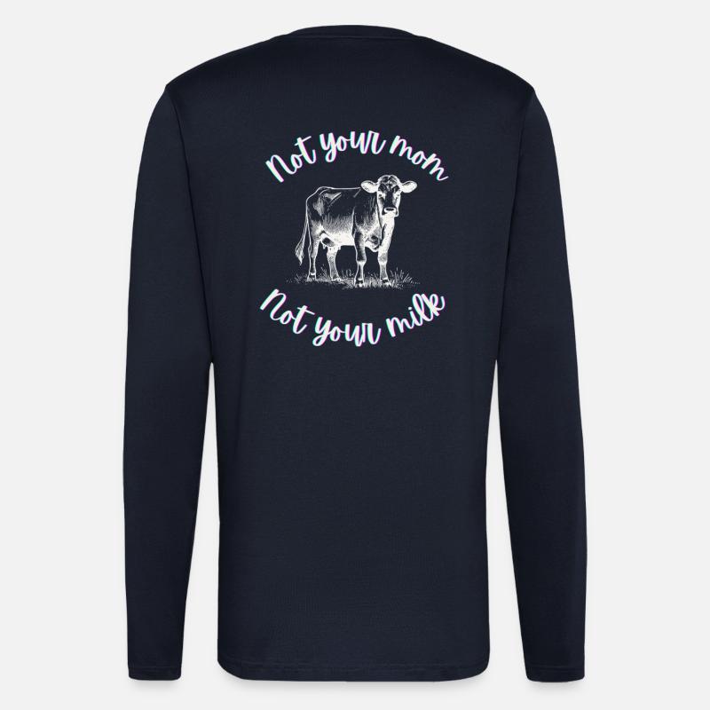 Nicht deine Mutter, nicht deine Milch - Langarmshirt - made by SPREAD  - DARK NAVY
