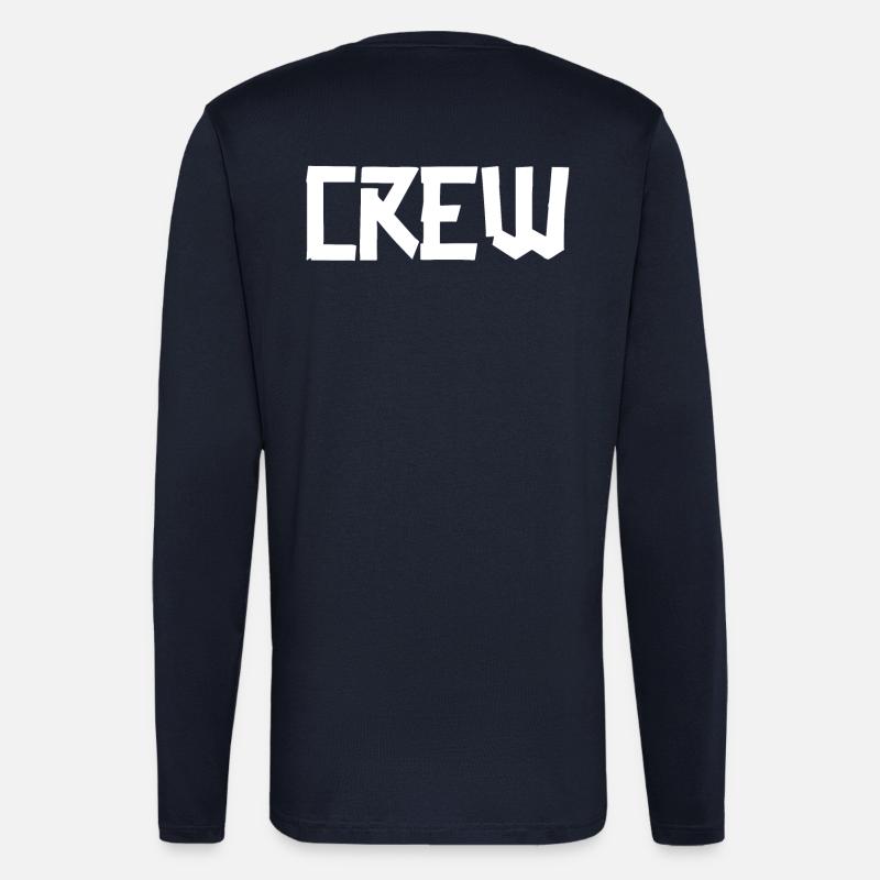 Crew Gaffer BIG Weiß - Langarmshirt - made by SPREAD  - DARK NAVY