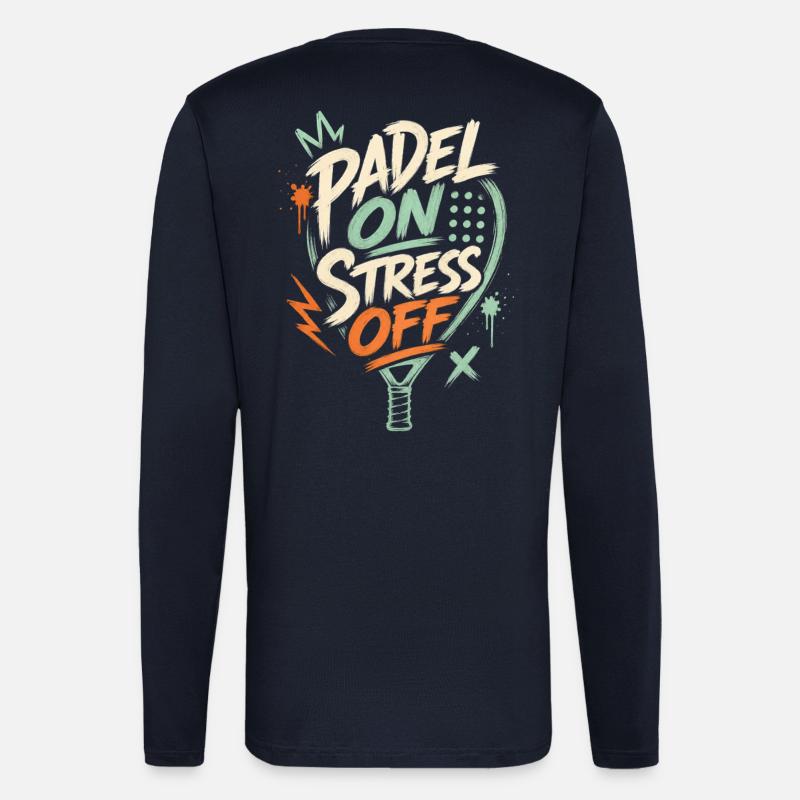 Padel Stress weg Outfit - Langarmshirt - made by SPREAD  - DARK NAVY