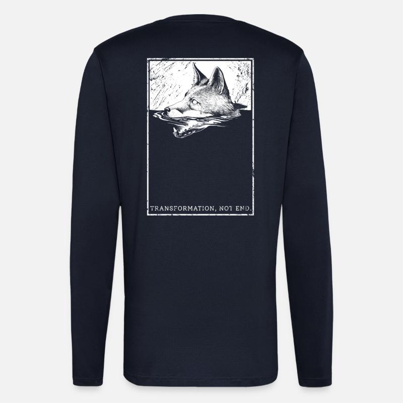 Transformation, not end. - Langarmshirt - made by SPREAD - DARK NAVY