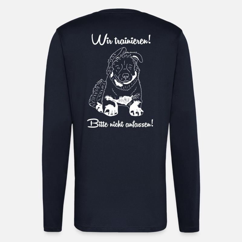 Altdeutscher Schäferhund - Langarmshirt - made by SPREAD  - DARK NAVY