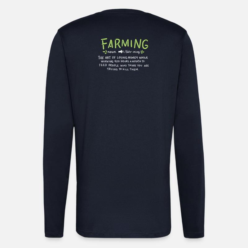 FARMING: Farming Definition - Langarmshirt - made by SPREAD - DARK NAVY