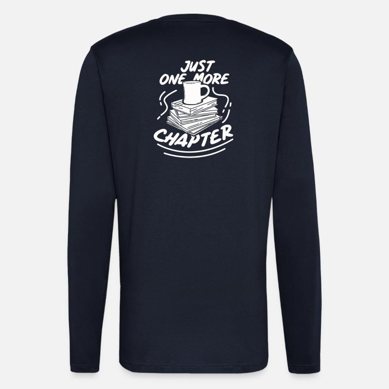 Read books book gift bookshelf - Longsleeve - made by SPREAD  - DARK NAVY