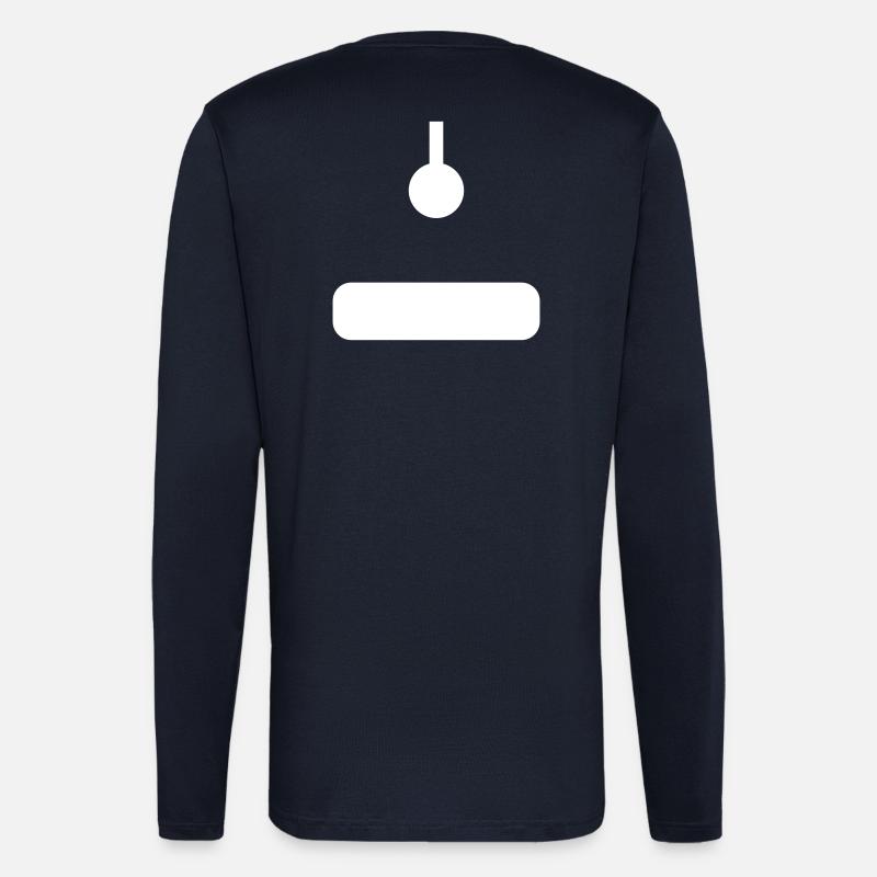arcade-joystick-weiss - Langarmshirt - made by SPREAD  - DARK NAVY