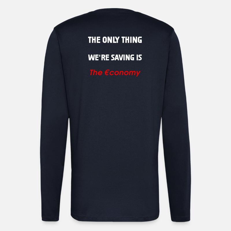 Rettung der Wirtschaft - Langarmshirt - made by SPREAD  - DARK NAVY