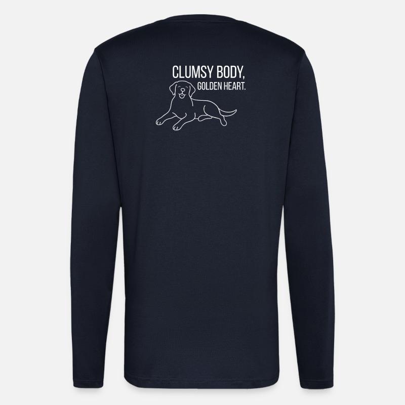 Labrador with humor - Longsleeve - made by SPREAD  - DARK NAVY