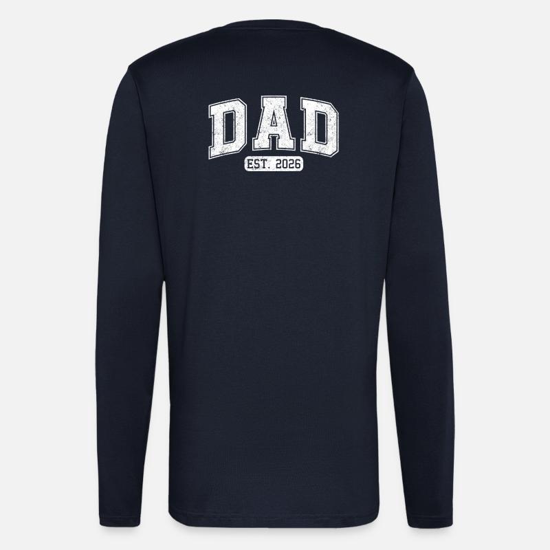 Dad 2026 Dad est 2026 - Longsleeve - made by SPREAD  - DARK NAVY