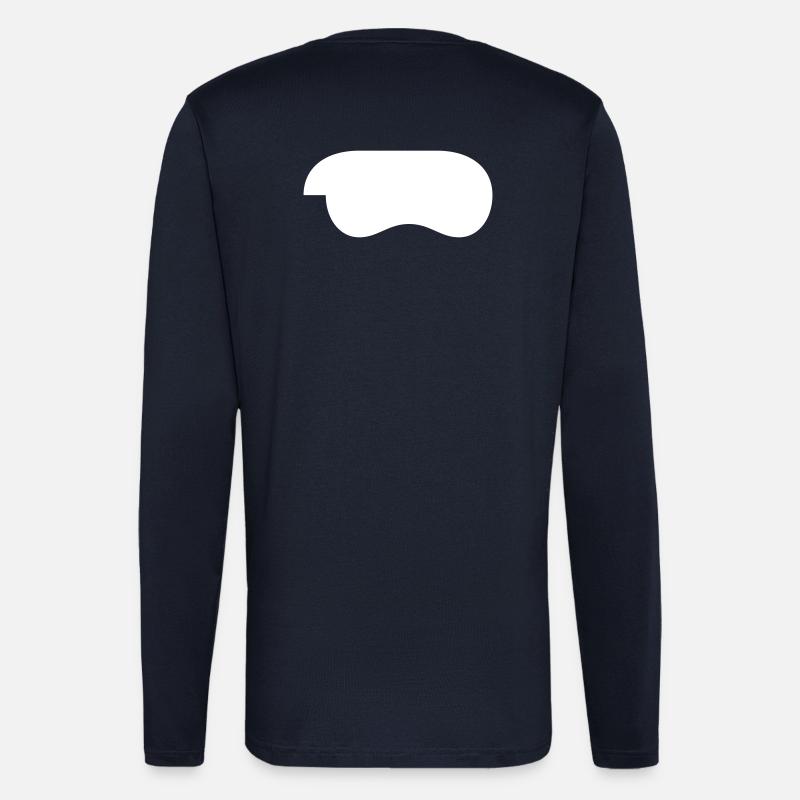 Controller-White - Longsleeve - made by SPREAD  - DARK NAVY