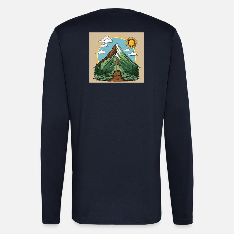 Bergspitzenkönig - Langarmshirt - made by SPREAD  - DARK NAVY