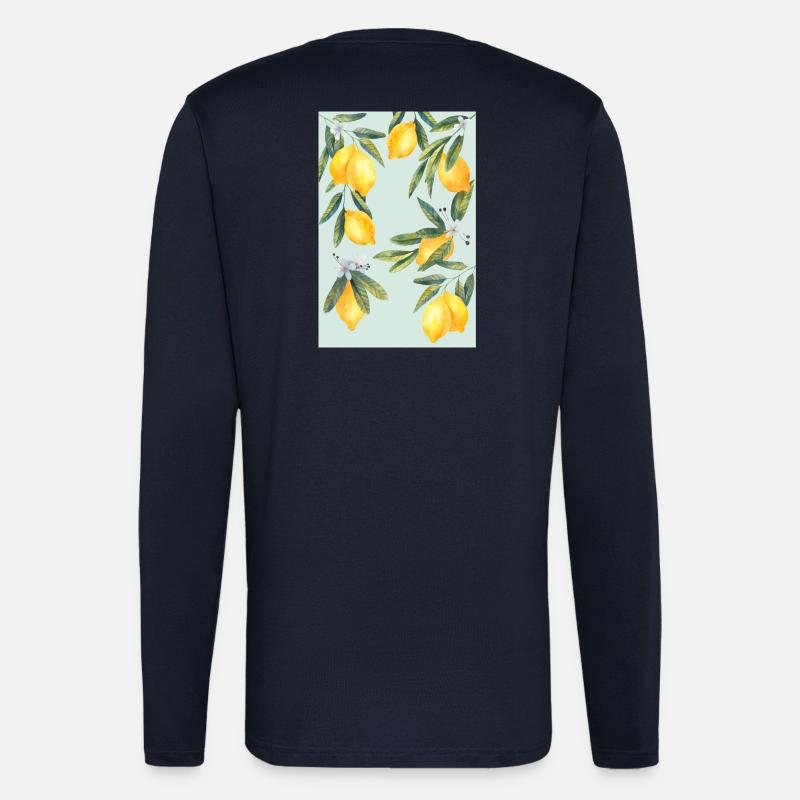 Zitronen - Langarmshirt - made by SPREAD  - DARK NAVY