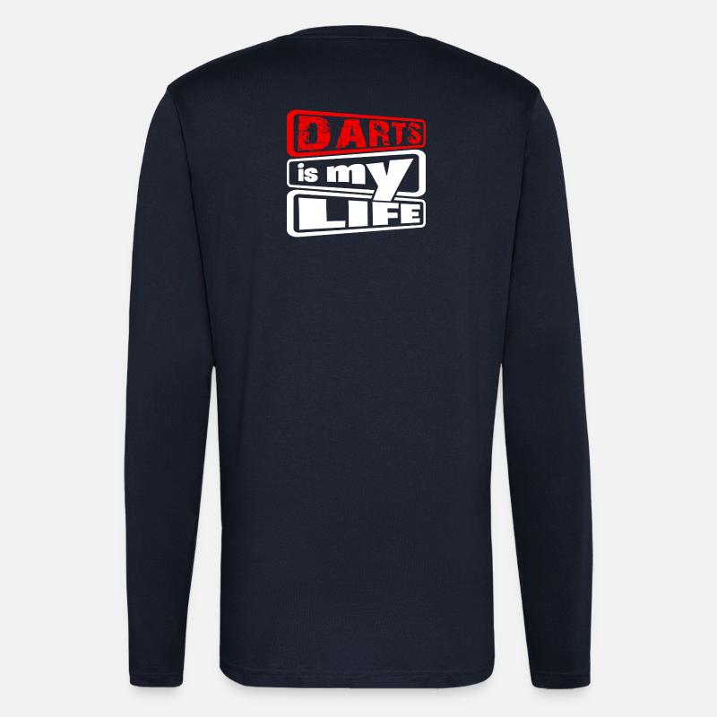 Dart,Darts is my Life 2 - Langarmshirt - made by SPREAD  - DARK NAVY