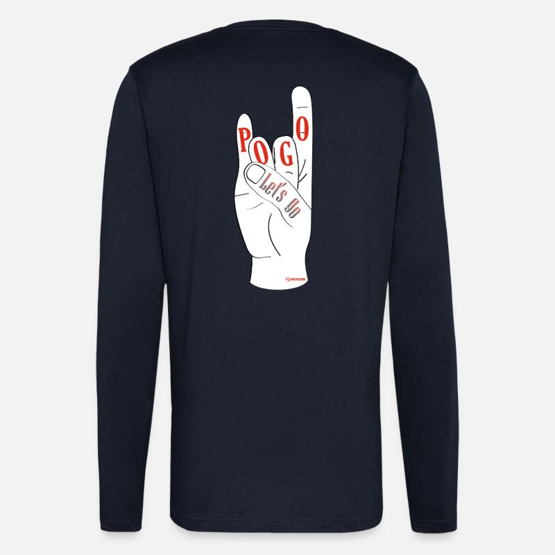 Auf geht's Pogo - Langarmshirt - made by SPREAD  - DARK NAVY