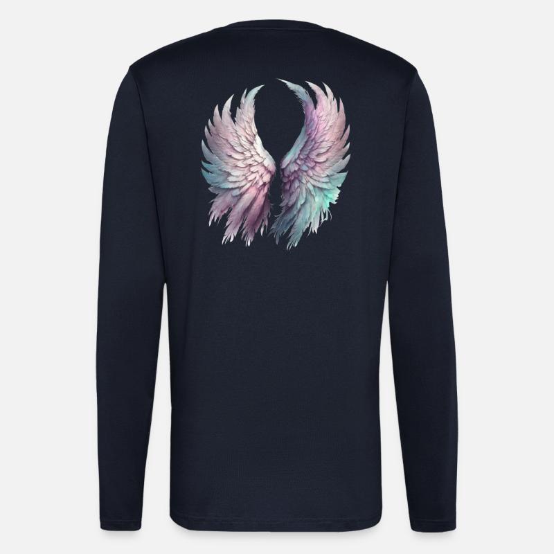 Ätherische Pastellflügel - Langarmshirt - made by SPREAD  - DARK NAVY