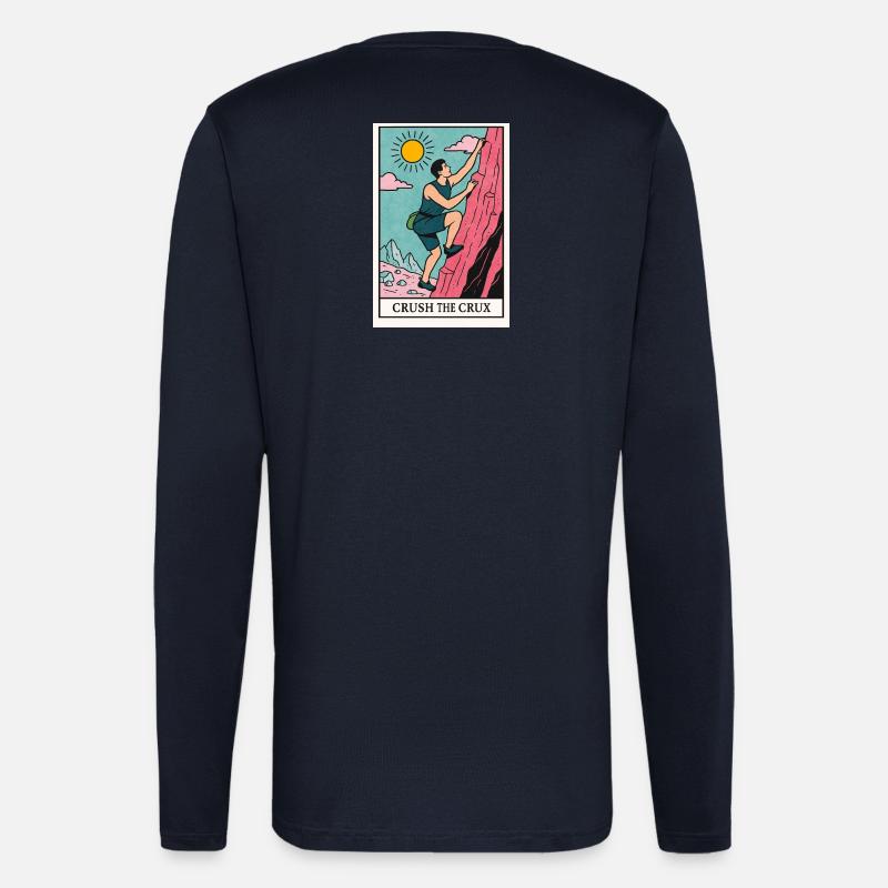 Adventurous boulder motif - Longsleeve - made by SPREAD  - DARK NAVY