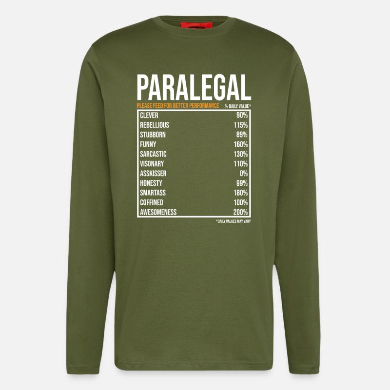 Rechtsanwaltsfachangestellte - Langarmshirt - made by SPREAD  - MOSS GREEN