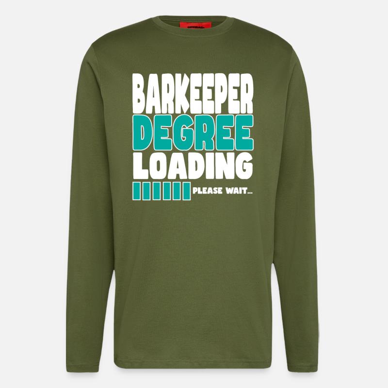Bartender invites training - Longsleeve - made by SPREAD  - MOSS GREEN