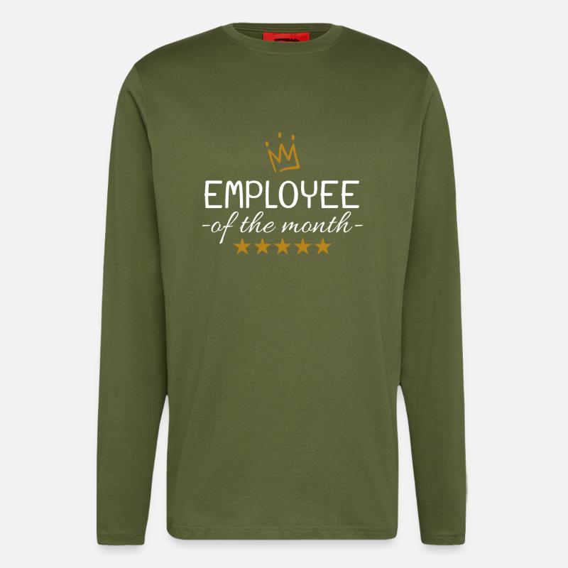 Mitarbeiter des Monats - Langarmshirt - made by SPREAD  - MOSS GREEN