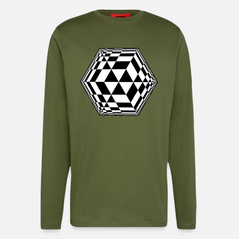 cube - Longsleeve - made by SPREAD  - MOSS GREEN
