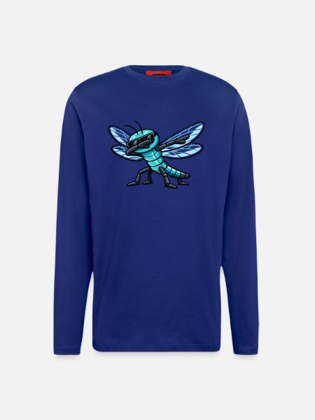 Dabbing Dragonfly - Longsleeve - made by SPREAD  - MOSS GREEN