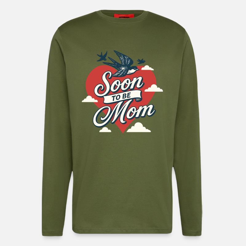 Soon To Be Mom - Longsleeve - made by SPREAD  - MOSS GREEN