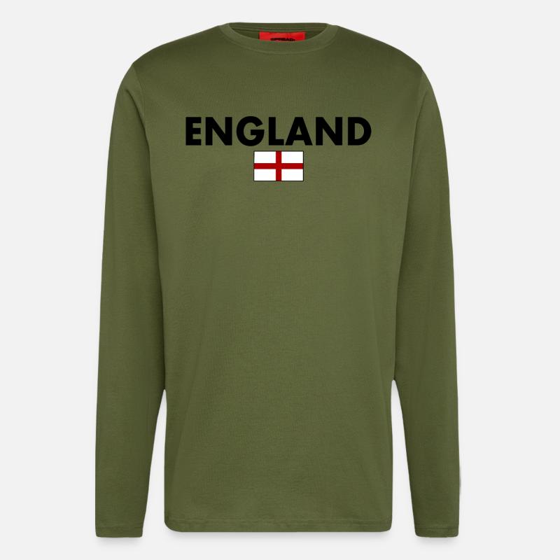 England - Langarmshirt - made by SPREAD  - MOSS GREEN
