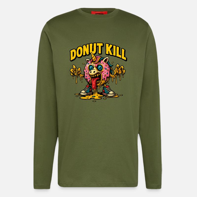 DONUT KILL - Longsleeve - made by SPREAD  - MOSS GREEN