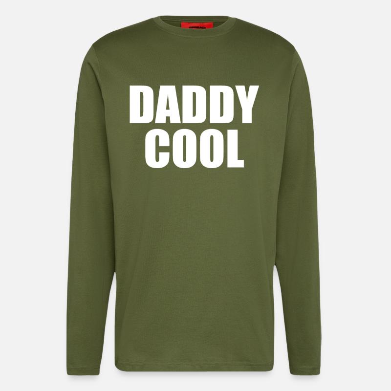 Daddy cool - Manches longues bio décontracté fabriqué en UE - MOSS GREEN