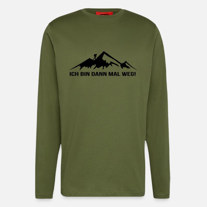 Ich bin dann mal weg - Longsleeve - made by SPREAD  - MOSS GREEN