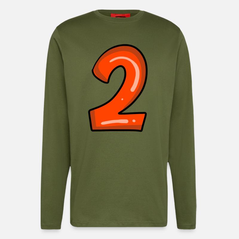 2 red - Longsleeve - made by SPREAD  - MOSS GREEN