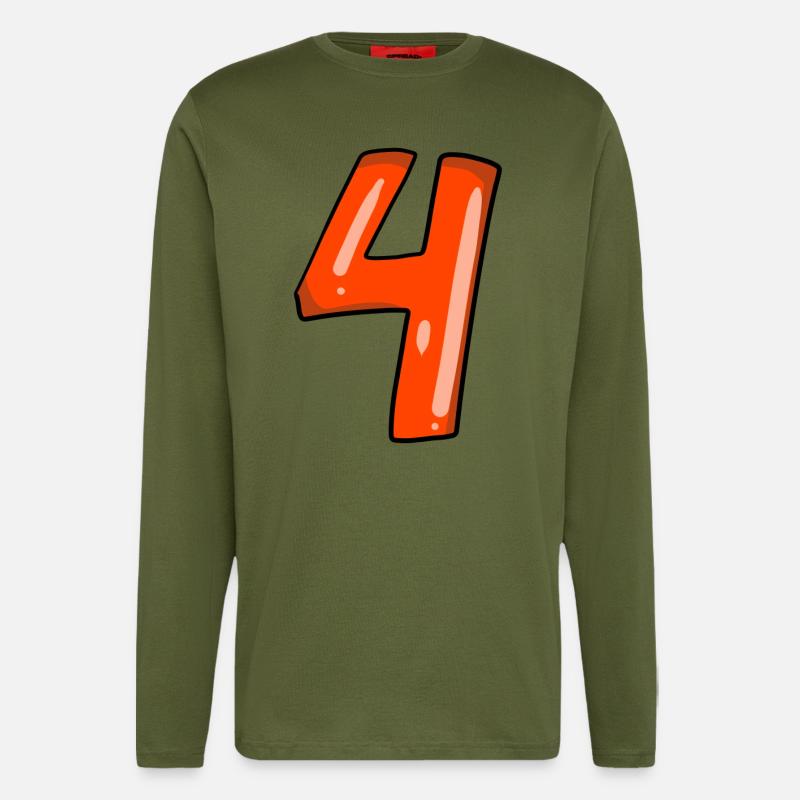 4 red - Longsleeve - made by SPREAD  - MOSS GREEN