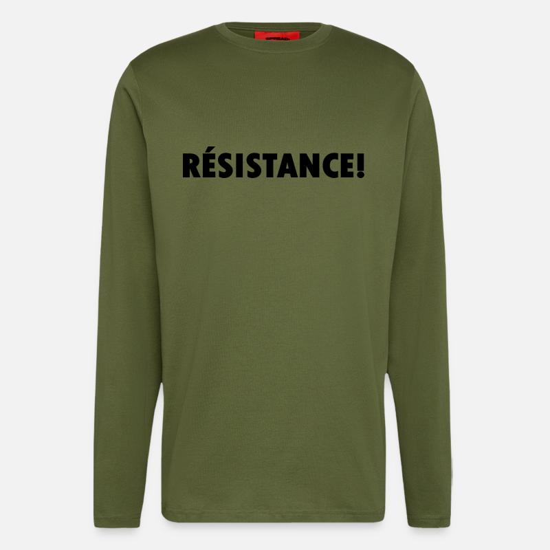 Résistance - Langarmshirt - made by SPREAD  - MOSS GREEN