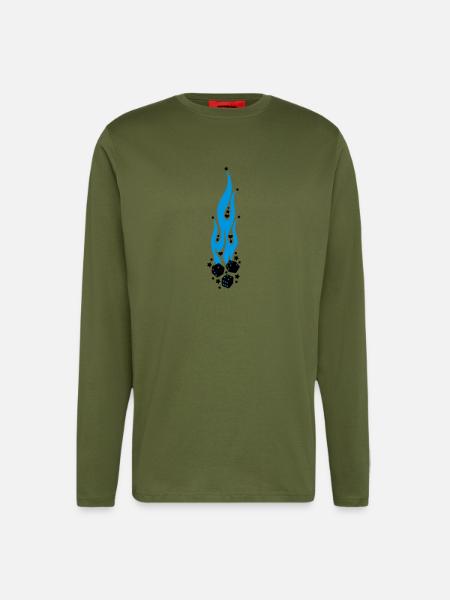 flammen - Longsleeve - made by SPREAD - MOSS GREEN