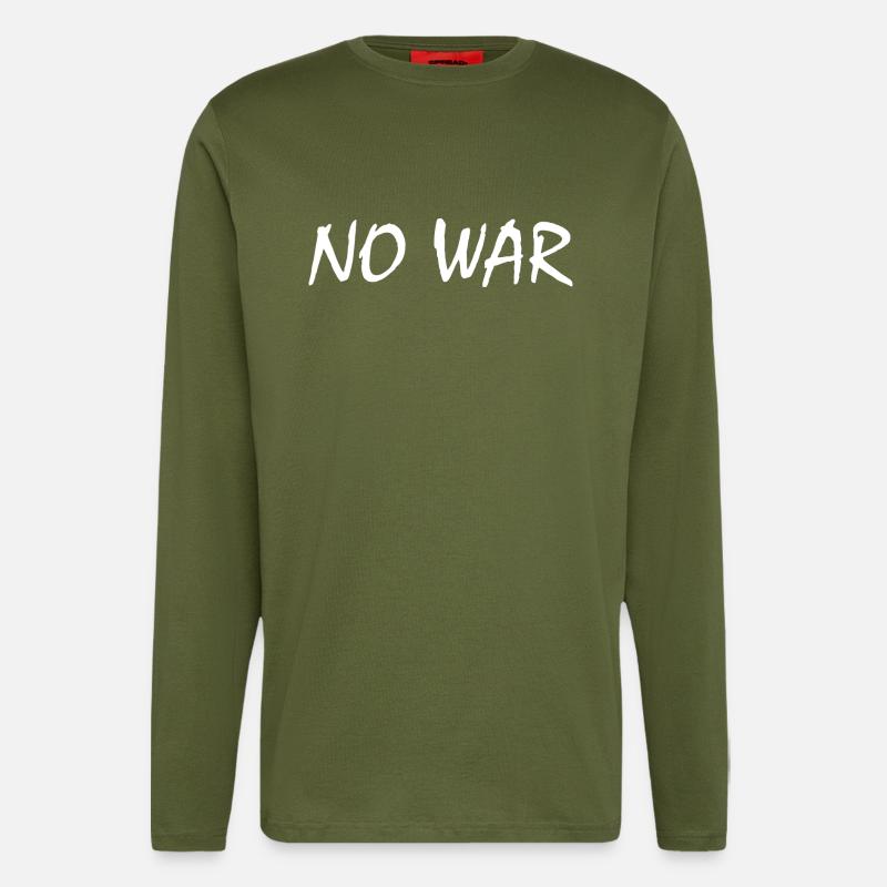 No war - Longsleeve - made by SPREAD  - MOSS GREEN
