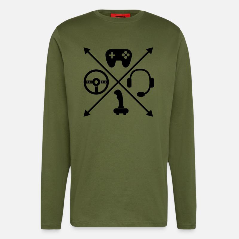 Gaming - Longsleeve - made by SPREAD  - MOSS GREEN